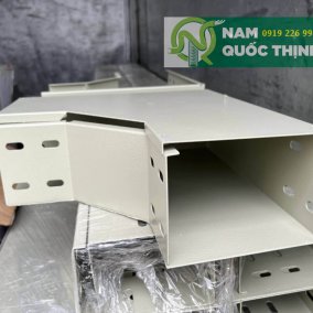 Co Ngang Máng Cáp Sơn Tĩnh Điện 150x100x1.5 MM Kem Nhăn 