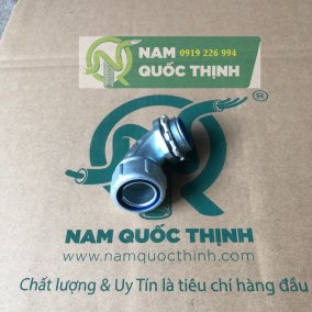 Đầu Nối Ống Ruột Gà Lõi Thép Kín Nước Vuông Gốc 90 Độ D32