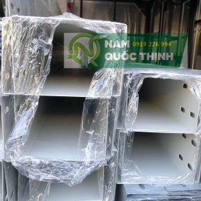 MÁNG CÁP 150x100x1.2x2500 MM SƠN TĨNH ĐIỆN XÁM TRẮNG RAL 7035